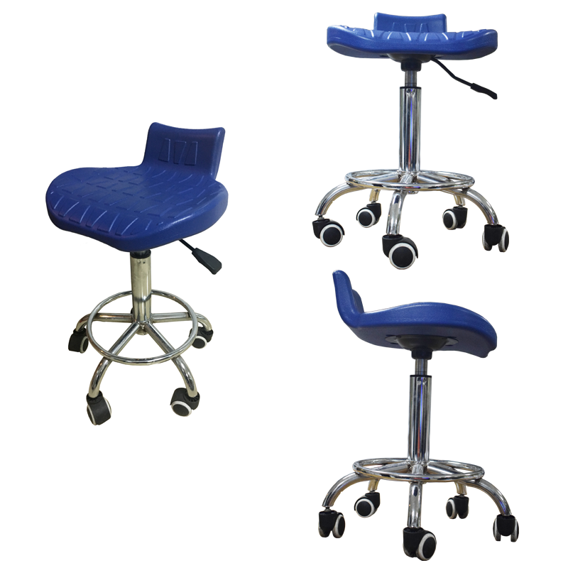 Steel lab stools with wheels