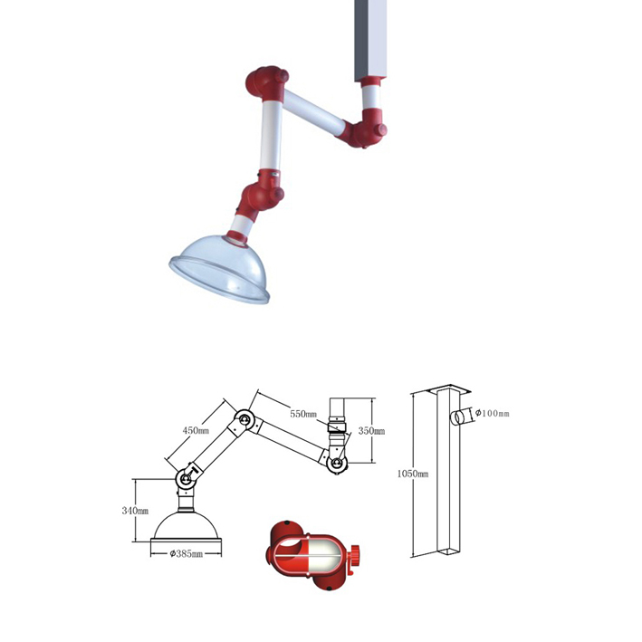 Wholesale Chinese Laboratory Furniture Flexible Custom Hoods Fume Cupboard Exhaust Fume Extractor