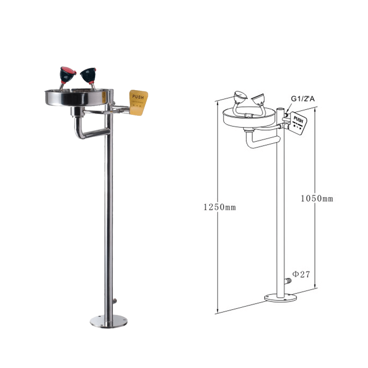 Safety Emergency Shower And Eye Wash  Portable Emergency Shower Station