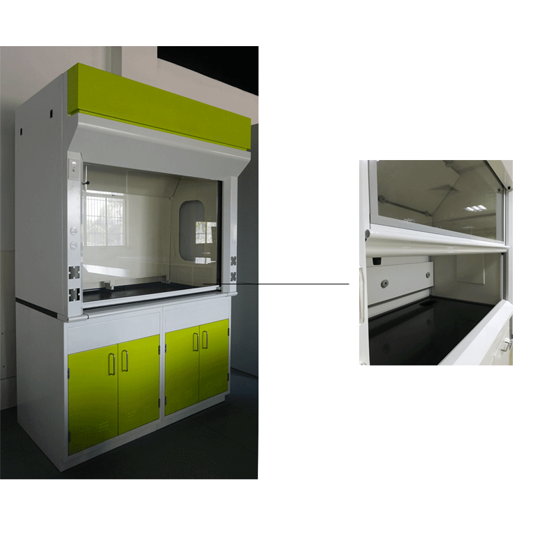 steel laboratory fume hood 		