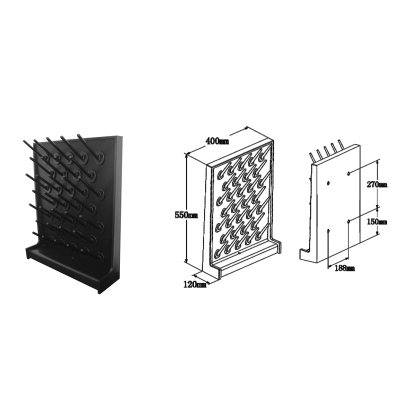  Laboratory Accessories Dry Rack Lab Furniture Lab Accessories PP Single Faced Pegboard