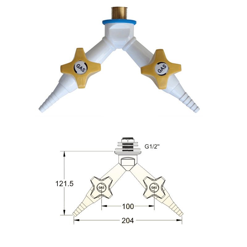 Laboratory Gas Cock With Four Outlet  Buy Laboratory Gas Cock Four Outlet Product