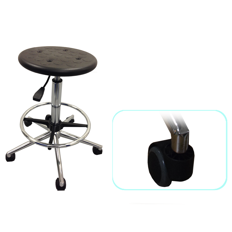 PU lab stool with height adjustment