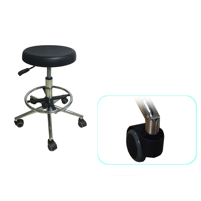 Revolving lab stools with armrest