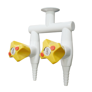 Safety high qulity celling double-head gas cock gas valve