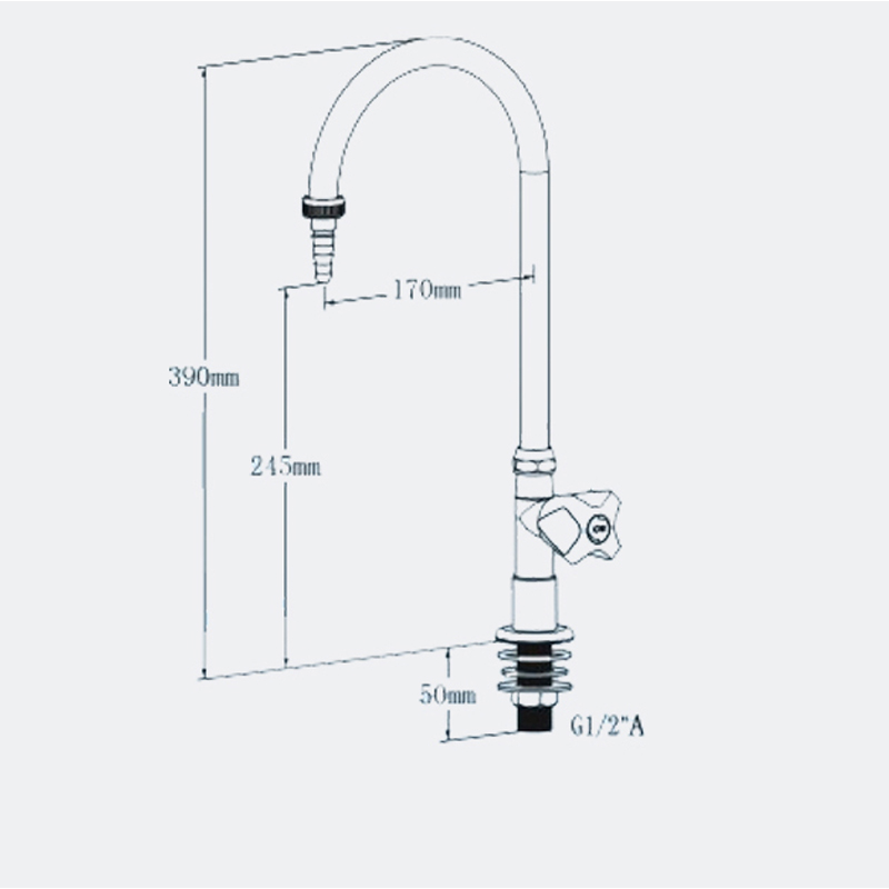 High quality Lab fittings single way water faucet