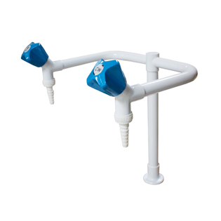 Laboratory Fittings Double Way Bench-top Faucet