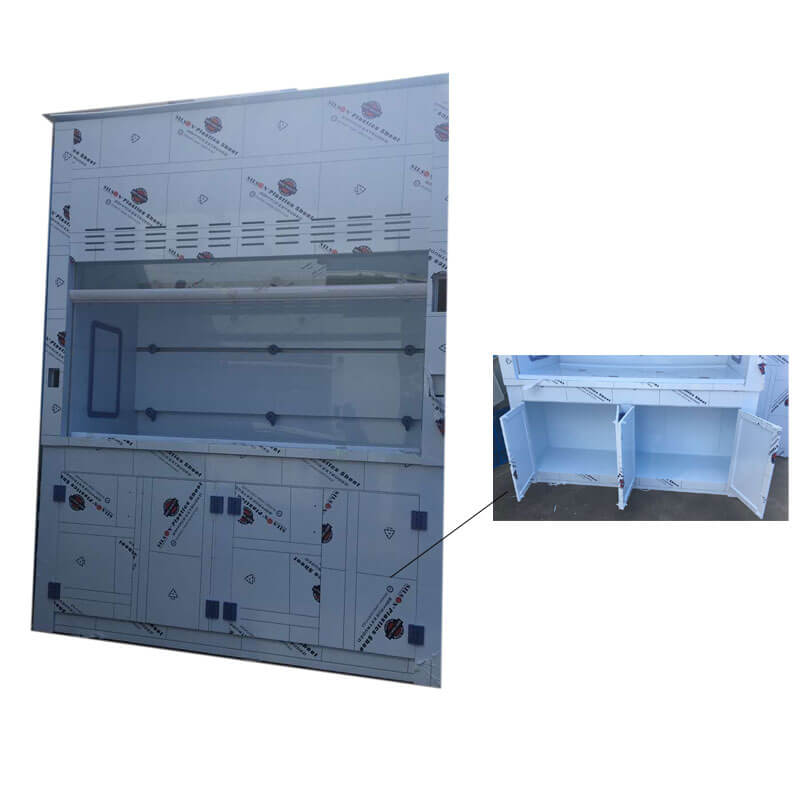 High quality PP fume hood with under cabinets