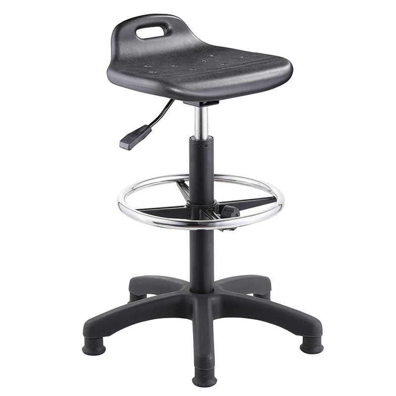 High quality Height adjustable PU cushion lab stool