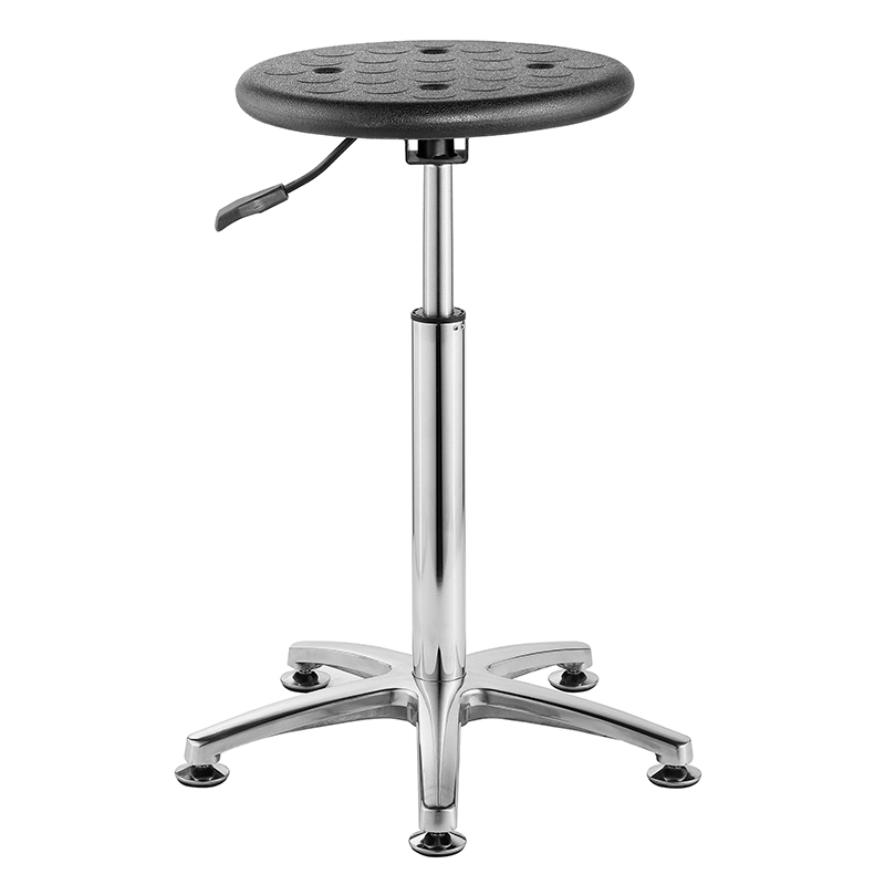 Aluminium alloy & Pu material height adjustable lab chair lab stool