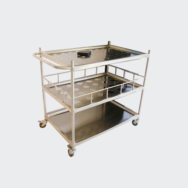 Best Quality 304 Stainless Steel Guardrail Lab Trolley